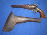 Civil War U.S. Military Issued Colt Percussion Model 1851 Navy Revolver With Original Holster In Nice Untouched Condition!