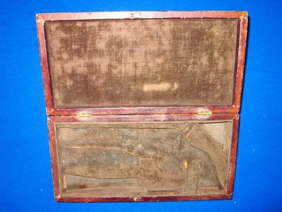 Very Early & Scarce Pre Civil War Deluxe Colt Special Made Leather Bound French Contoured Case For A 5 Inch Barrel Colt Percussion Baby Dragoon  - Image 5 of 5