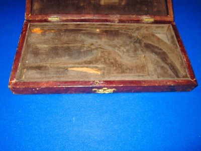 Very Early & Scarce Pre Civil War Deluxe Colt Special Made Leather Bound French Contoured Case For A 5 Inch Barrel Colt Percussion Baby Dragoon  - Image 2 of 5