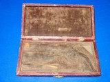 Very Early & Scarce Pre Civil War Deluxe Colt Special Made Leather Bound French Contoured Case For A 5 Inch Barrel Colt Percussion Baby Dragoon 