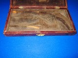 Very Early & Scarce Pre Civil War Deluxe Colt Special Made Leather Bound French Contoured Case For A 5 Inch Barrel Colt Percussion Baby Dragoon  - 2 of 5