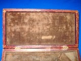 Very Early & Scarce Pre Civil War Deluxe Colt Special Made Leather Bound French Contoured Case For A 5 Inch Barrel Colt Percussion Baby Dragoon  - 3 of 5