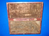 Very Early & Scarce Pre Civil War Deluxe Colt Special Made Leather Bound French Contoured Case For A 5 Inch Barrel Colt Percussion Baby Dragoon  - 5 of 5