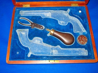  Early Deluxe French Contoured Case For A Pair Of Percussion Colt Model 1849 Pocket Revolvers With 6 Inch Barrels In Fine Plus Untouched Condition Wit - Image 2 of 5