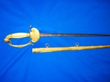  U.S. 1830's Widmann Very Ornate Officers Sword with Face On The Pommel  - 2 of 5
