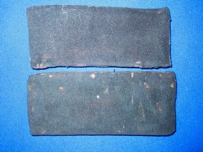 Early & Rare Original Pair U.S. Civil War Colonel's Yellow Background Wide Cavalry Straps - Image 5 of 5