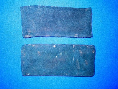 Early & Rare Original Pair U.S. Civil War Colonel's Yellow Background Wide Cavalry Straps - Image 2 of 5