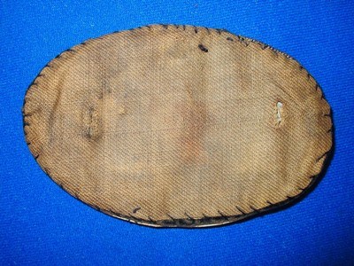 Scarce U.S. Civil War 1st Cavalry Large Oval Hardy Hat Insignia - Image 2 of 5