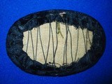 Scarce U.S. Civil War Officers 3rd Artillery Oval Hardy Hat Insignia - 5 of 5