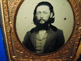 Civil War 1/6 Plate Ruby Ambrotype Identified To Andrew C. Reynolds  N.Y. 189th Infantry - 4 of 5
