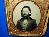 Civil War 1/6 Plate Ruby Ambrotype Identified To Andrew C. Reynolds  N.Y. 189th Infantry - 1 of 5