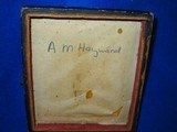 Civil War 1/6 Plate Tintype ID’ed Inside to A. M. Hayward of Co. H, Illinois 132nd Infantry - 3 of 5