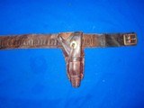An Early 1870's To 1880's Single Action Revolver Belt Rig with Its Original Holster - Image 3 of 5