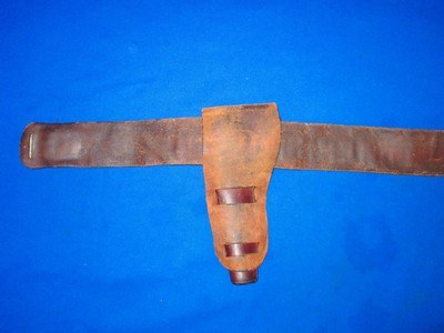 An Early 1870's To 1880's Single Action Revolver Belt Rig with Its Original Holster - Image 4 of 5