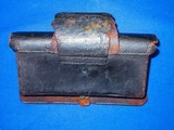 Early & Scarce 1850's - 1860's Civil War New Jersey Marked Carbine Cartridge Box - Image 2 of 5