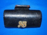 Early & Scarce 1850's - 1860's Civil War New Jersey Marked Carbine Cartridge Box - Image 1 of 5