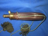 Civil War Fluted Powder Flask for a Large Pistol or Rifle with Its Original Green Cord - Image 4 of 5