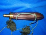 Civil War Fluted Powder Flask for a Large Pistol or Rifle with Its Original Green Cord - Image 3 of 5