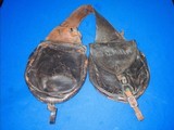 An Early 1850's-1860's Pair Of Civil War Saddle Bags Identified To 