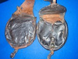 An Early 1850's-1860's Pair Of Civil War Saddle Bags Identified To 
