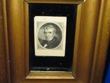 1800's Period Mounted & Framed Photo of William Henry Harrison - Image 4 of 5