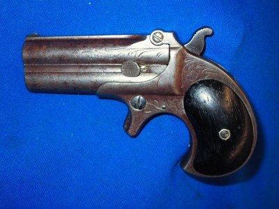 An Early Engraved Remington Type 1 Model #2 Over & Under Deringer                  - Image 1 of 5