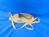 An Early U.S. Civil War Smooth Side Canteen With Its Original Cover & Linen Strap - 4 of 5