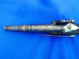 Early 1800's Large Military Type Percussion Miquelet Pistol - Image 3 of 5