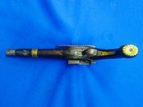 Early 1800's Large Military Type Percussion Miquelet Pistol - Image 5 of 5