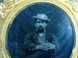 Civil War Military 1/6 Plate Tintype of an Officer Identified Inside The Back To William H. Earl   - Image 5 of 5