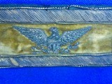 Original Pair U.S. Civil War Colonel's Yellow Background Wide Cavalry Straps - Image 3 of 5