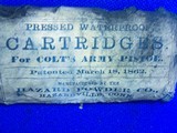 Civil War Soft Pack of Pressed Waterproof Cartridges for Colt's Army Pistol, Patented March 18, 1862   - Image 3 of 5