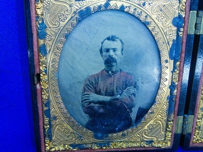 Civil War Pair Of Tinted Tintypes ID’ed On Each Of The Back to Two Brothers, J.H. Roberts & B.W.Roberts      - Image 3 of 5
