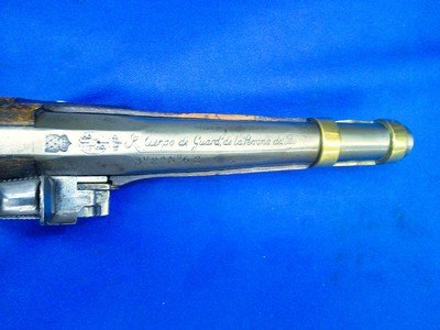 Early Copy of a 1700's Spanish Royal Body Guard Miglette Lock Pistol - Image 4 of 5