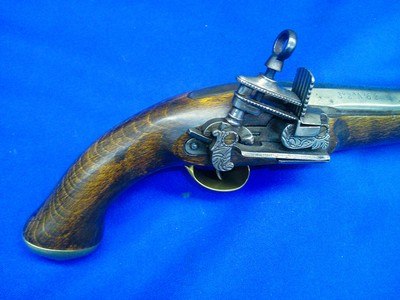 Early Copy of a 1700's Spanish Royal Body Guard Miglette Lock Pistol - Image 3 of 5