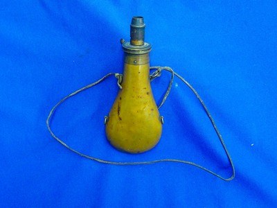 Early & Desirable J. BATTY SPRINGFIELD MASS.  Marked Large Spout Hunting Flask - Image 2 of 5
