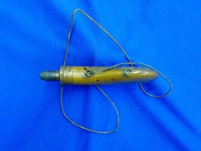 Early & Desirable J. BATTY SPRINGFIELD MASS.  Marked Large Spout Hunting Flask - Image 4 of 5