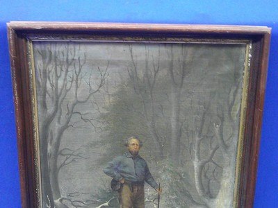 A Early & Desirable U.S. Civil War 1860 Painting Signed By 