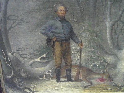 A Early & Desirable U.S. Civil War 1860 Painting Signed By 