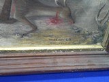 A Early & Desirable U.S. Civil War 1860 Painting Signed By 