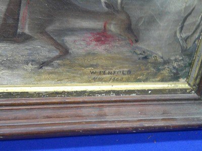 A Early & Desirable U.S. Civil War 1860 Painting Signed By 