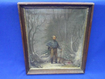 A Early & Desirable U.S. Civil War 1860 Painting Signed By 