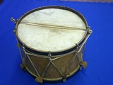 An Early U.S. Civil War Military Drum Identified On The Top To 