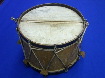 An Early U.S. Civil War Military Drum Identified On The Top To 