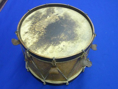 An Early U.S. Civil War Military Drum Identified On The Top To 