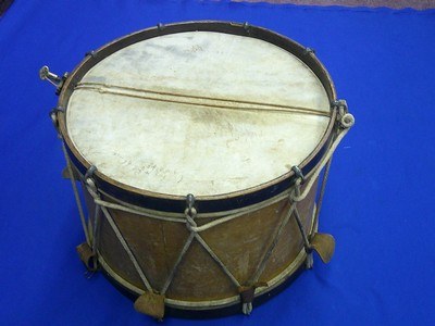 An Early U.S. Civil War Military Drum Identified On The Top To 