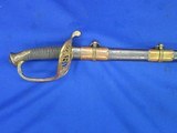 Early Civil War U.S. Model 1850 Staff & Field Officers Sword Inscribed On The Top Mount To 