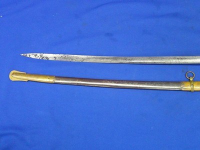 Early Civil War U.S. Model 1850 Staff & Field Officers Sword Inscribed On The Top Mount To 