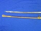 Early Civil War U.S. Model 1850 Staff & Field Officers Sword Inscribed On The Top Mount To 