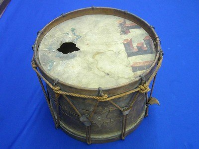 An Early Civil War Drum With Its Original Ropes & Makers Label Inside! - Image 3 of 5